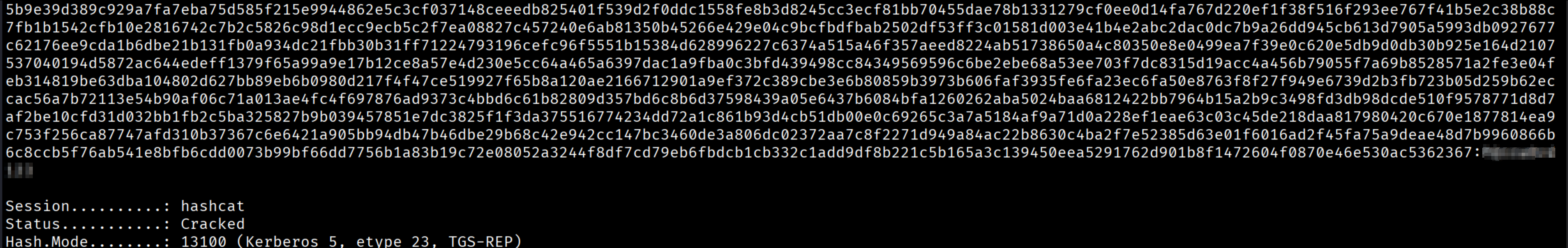 Hashcat Kerberos Hash Crack