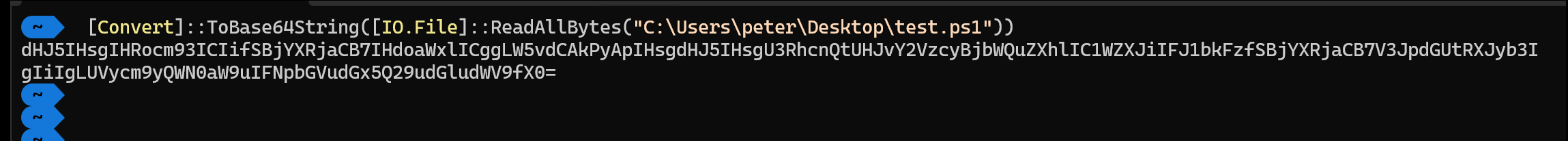 Base64 conversion screenshot